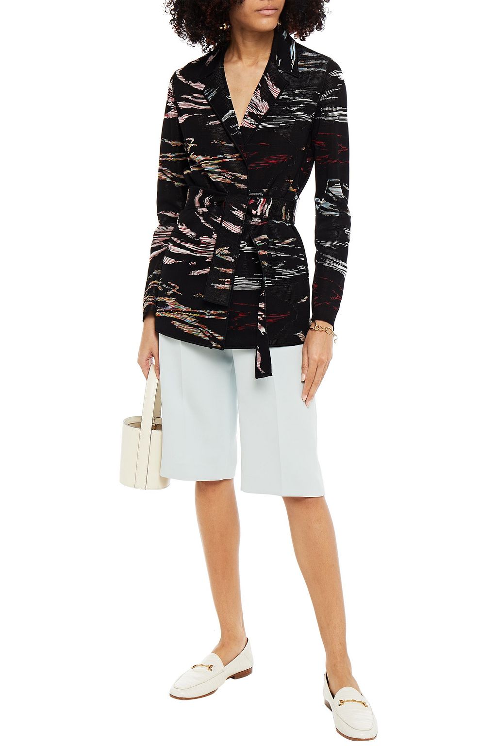 MISSONI Intarsia-knit cotton-blend cardigan