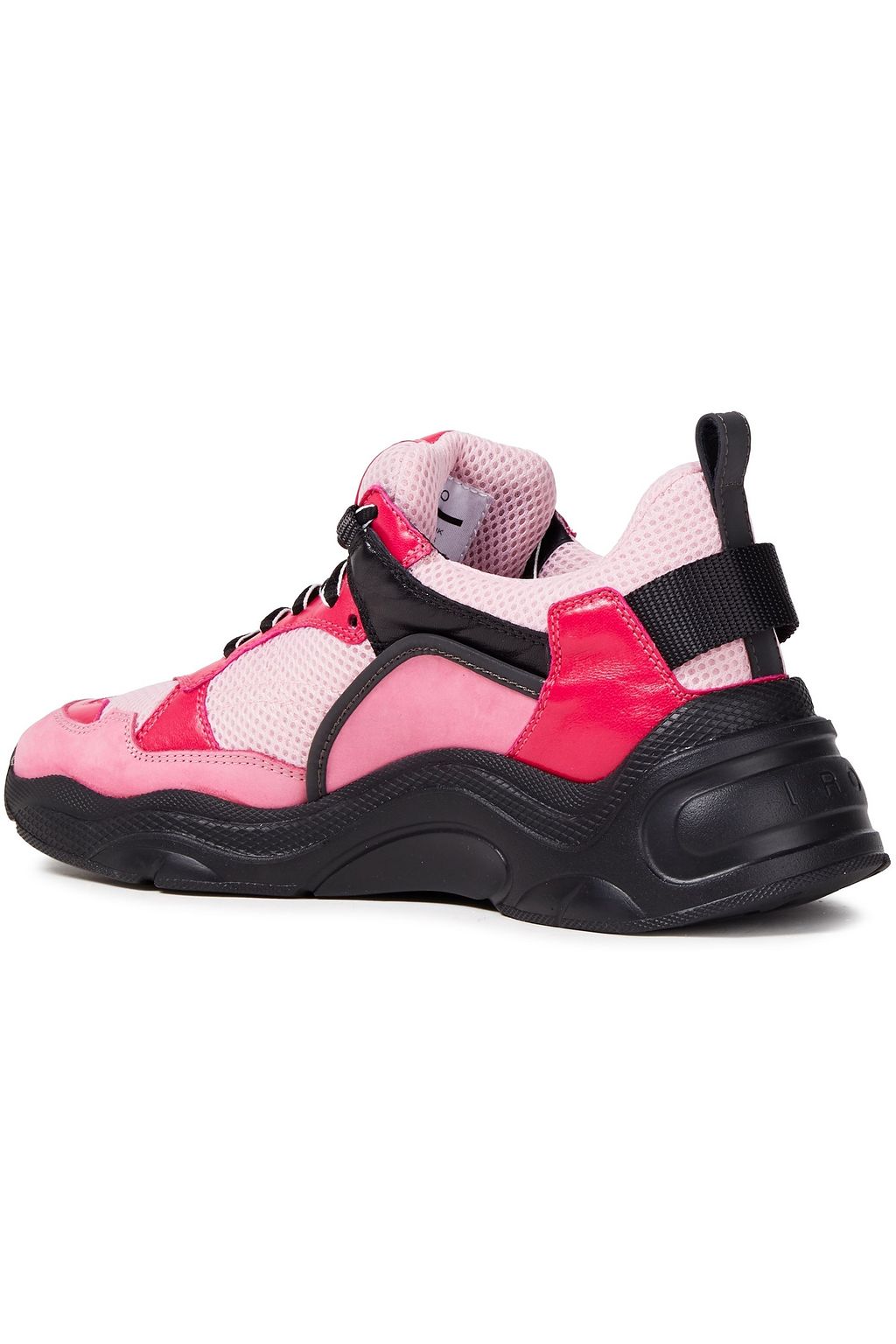 IRO Curve Runner mesh, suede and leather sneakers