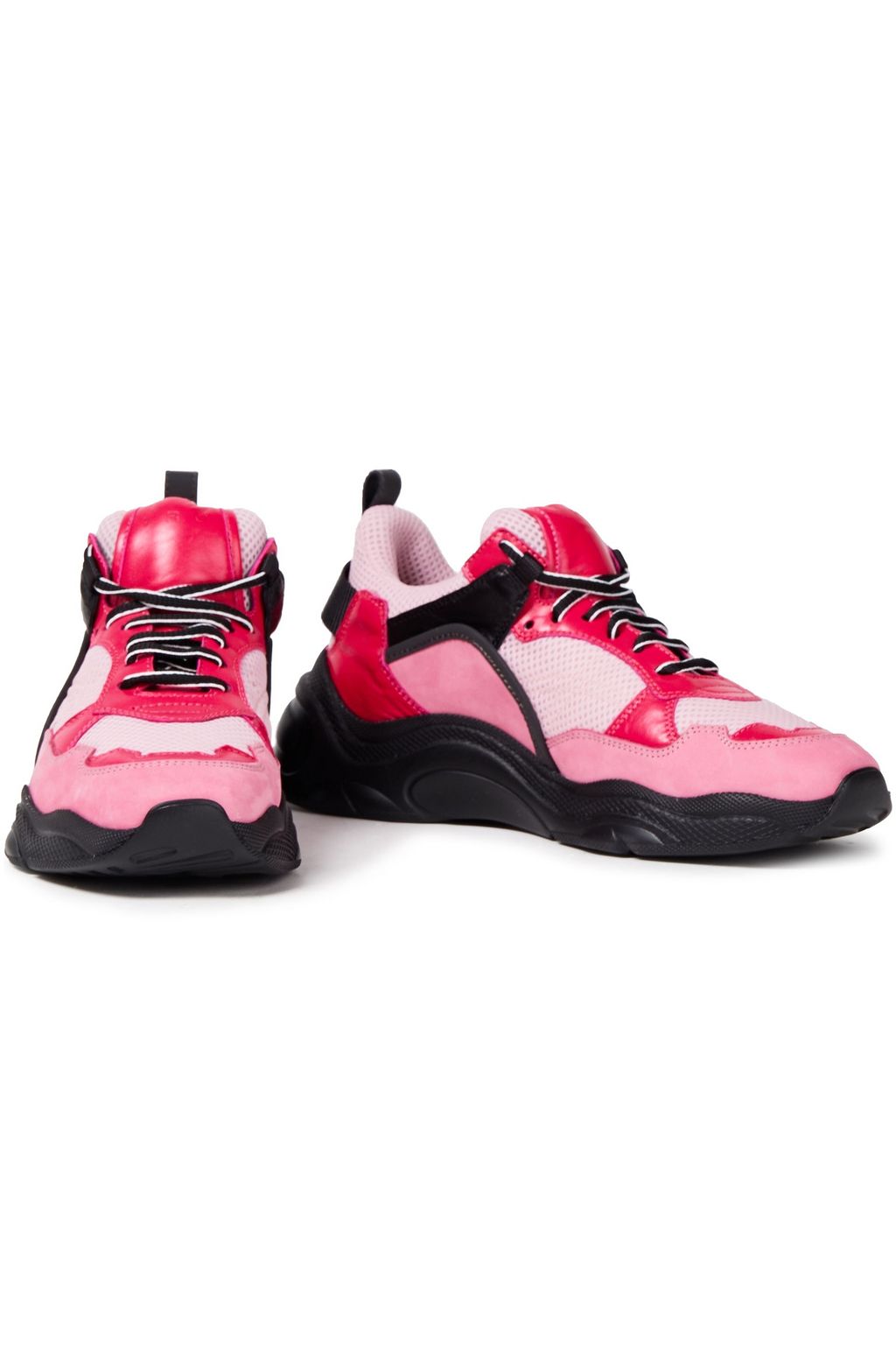IRO Curve Runner mesh, suede and leather sneakers