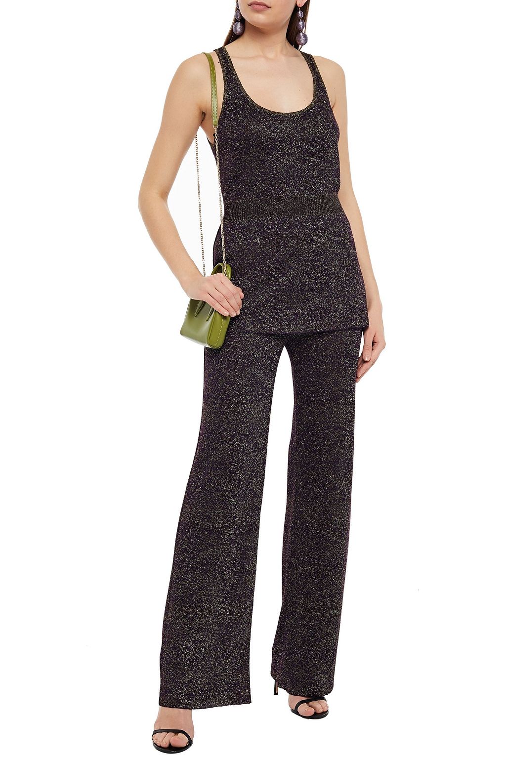 MISSONI Metallic knitted tank