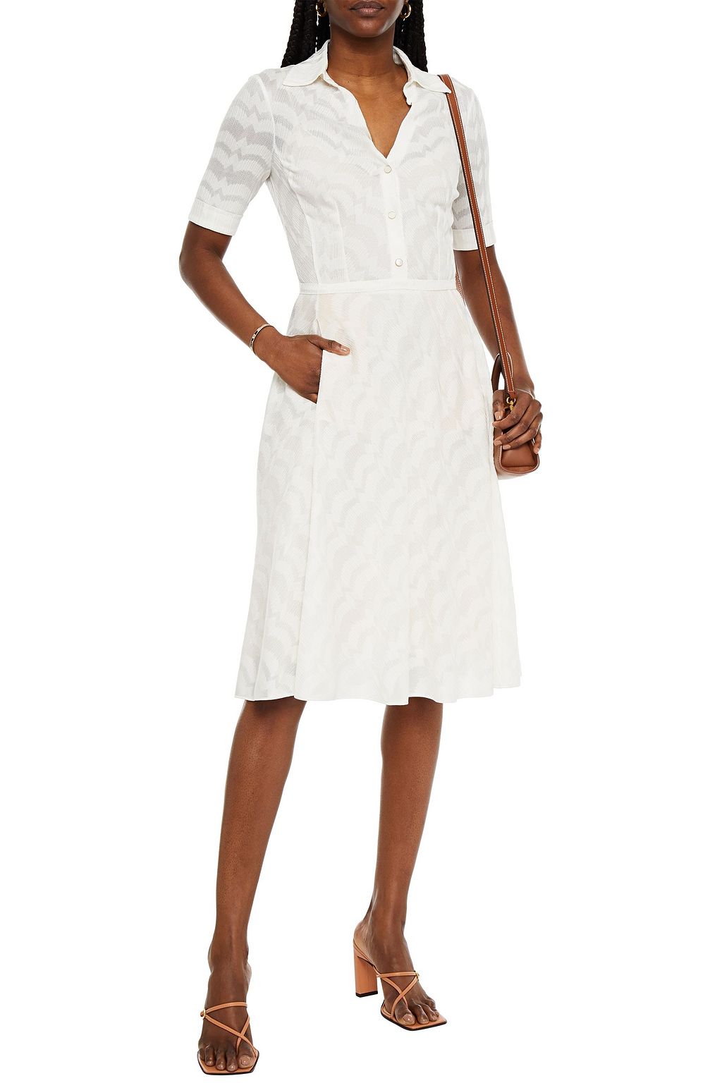 MISSONI Crochet-knit midi dress