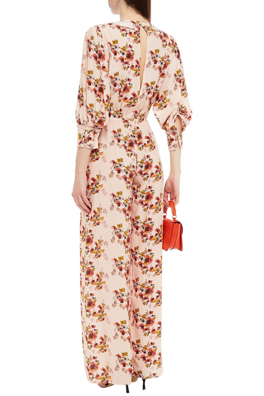 IRO Mexi floral-print crepe de chine wide-leg jumpsuit