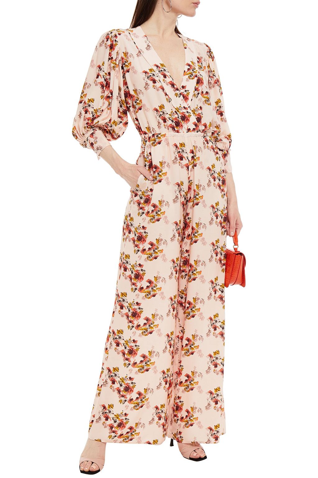 IRO Mexi floral-print crepe de chine wide-leg jumpsuit