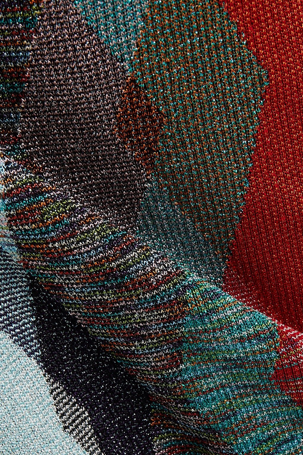 MISSONI Metallic crochet-knit wide-leg pants
