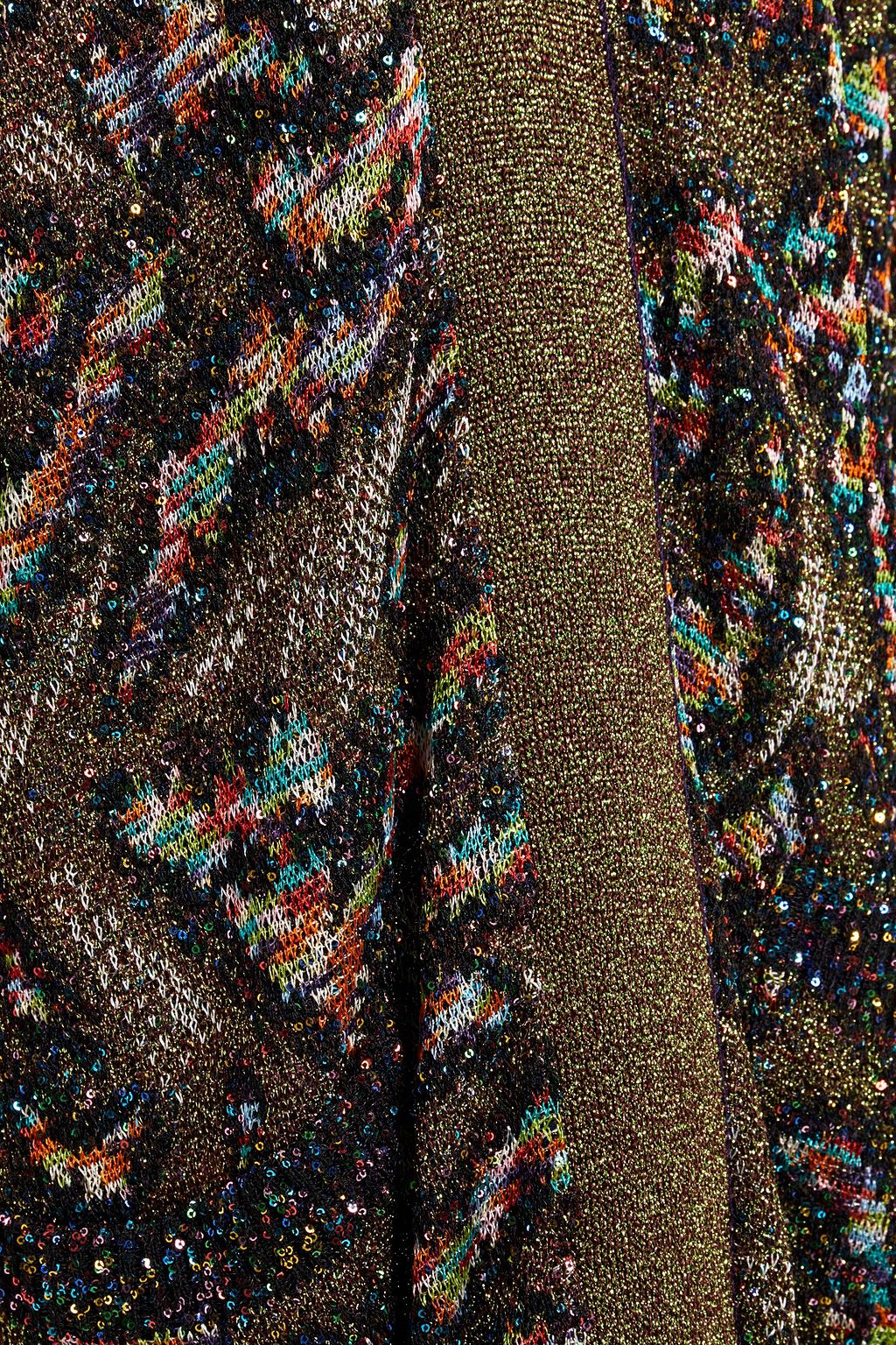 MISSONI Sequin-embellished metallic crochet-knit cardigan