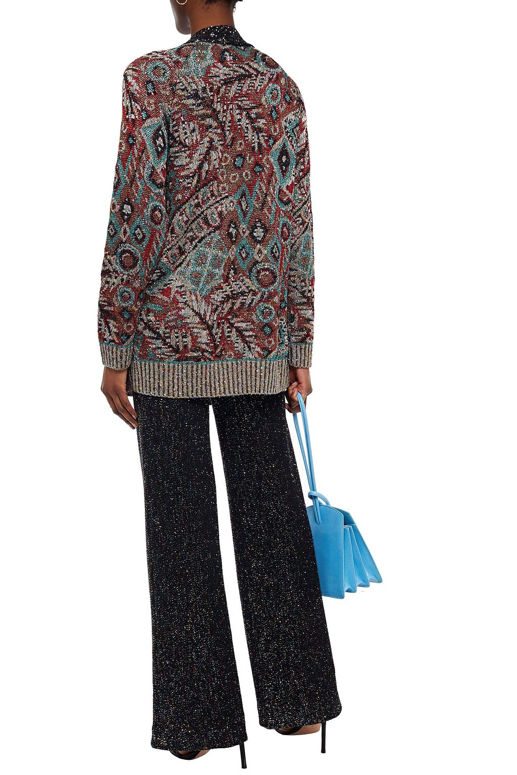 MISSONI Sequin-embellished jacquard-knit cardigan