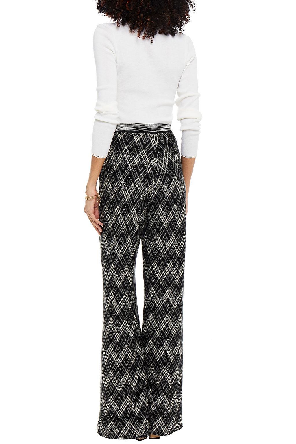 MISSONI Cotton-jacquard wide-leg pants