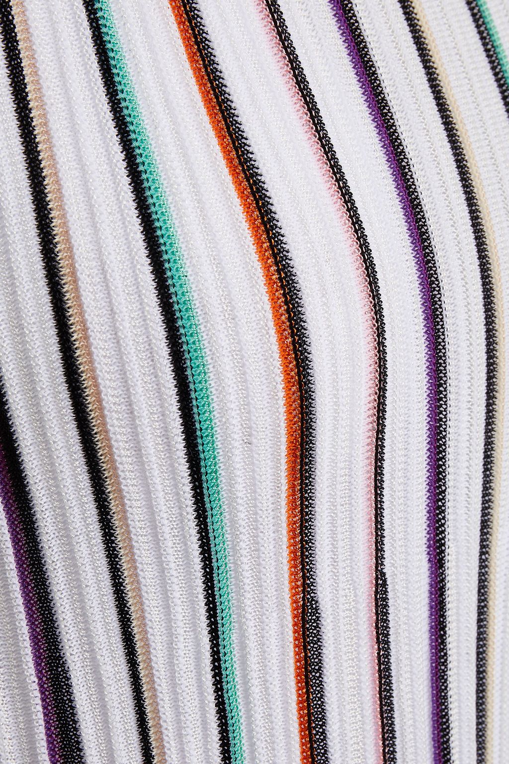 MISSONI Striped crochet-knit top