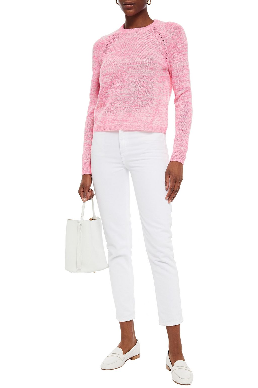AUTUMN CASHMERE Mélange cashmere sweater