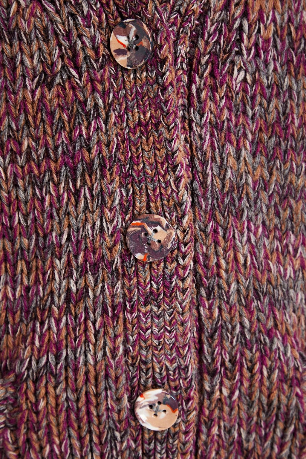 CHLOÉ Marled cashmere and wool-blend cardigan