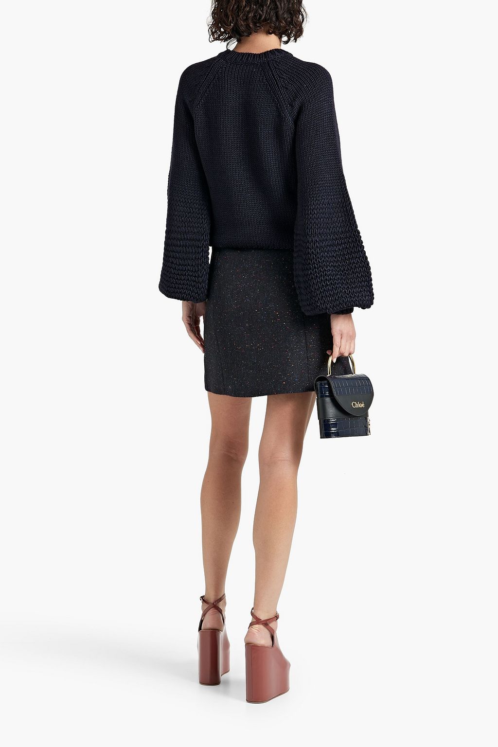 CHLOÉ Wool, silk and cashmere-blend sweater