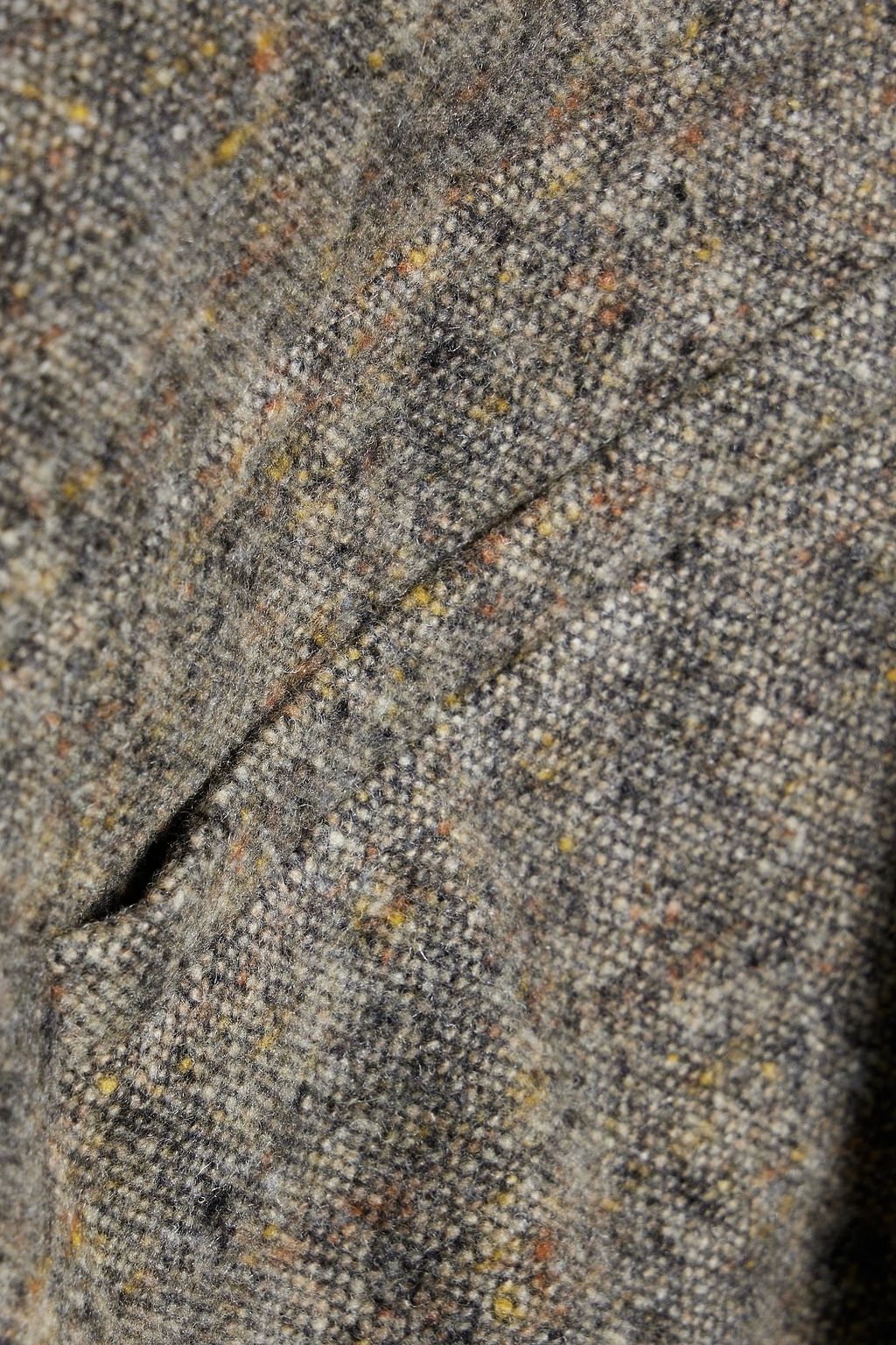 CHLOÉ Mélange wool and silk-blend straight-leg pants