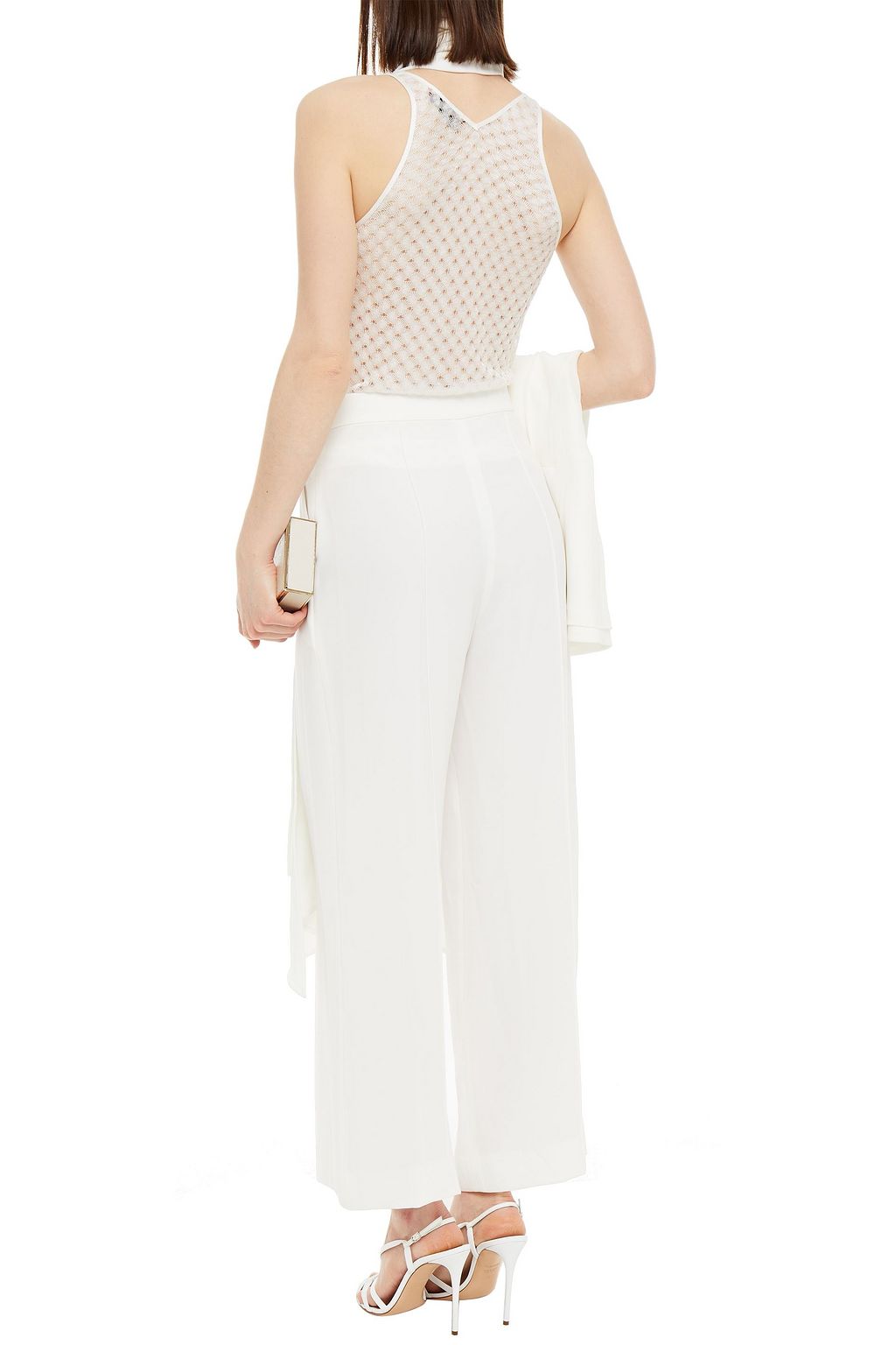 ELIE SAAB Crepe wide-leg pants