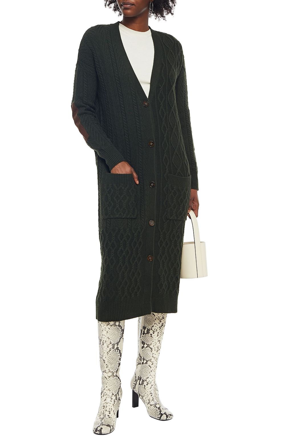 AUTUMN CASHMERE Cable-knit cardigan