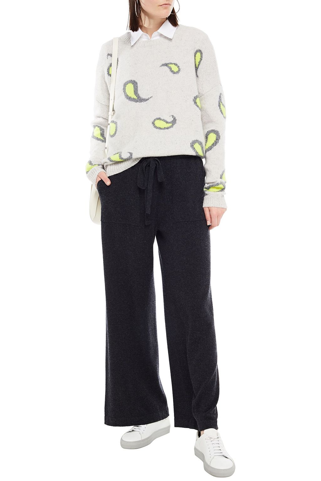 AUTUMN CASHMERE Cashmere intarsia sweater