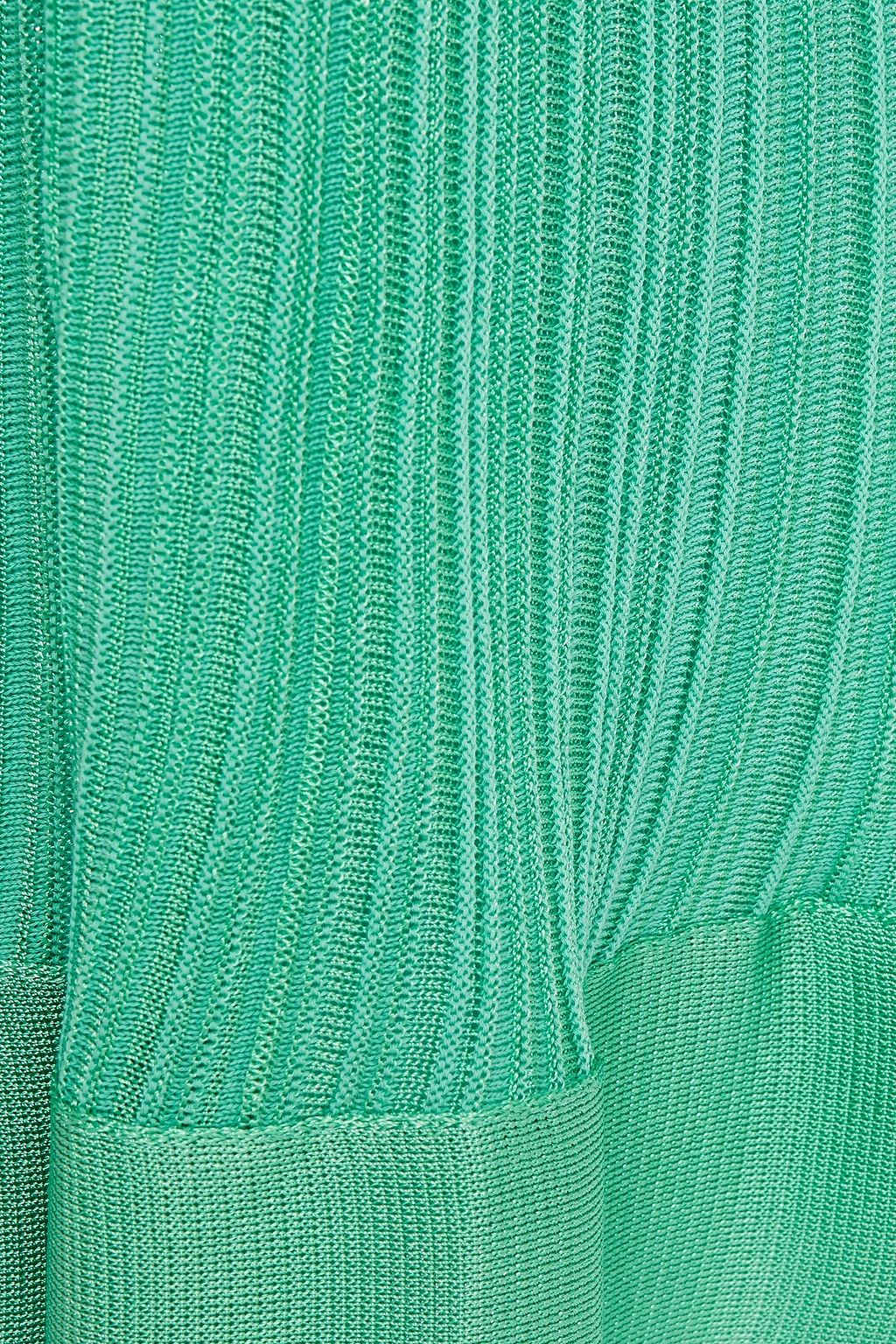 MISSONI Ribbed-knit wide-leg pants