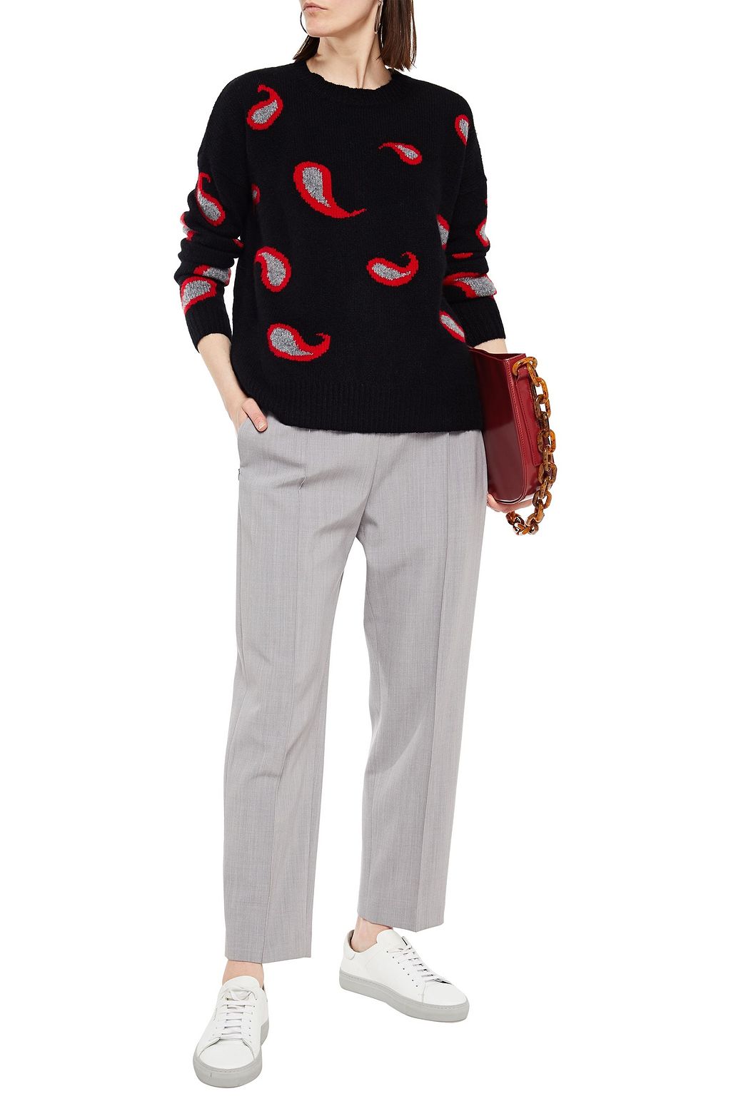 AUTUMN CASHMERE Cashmere intarsia sweater