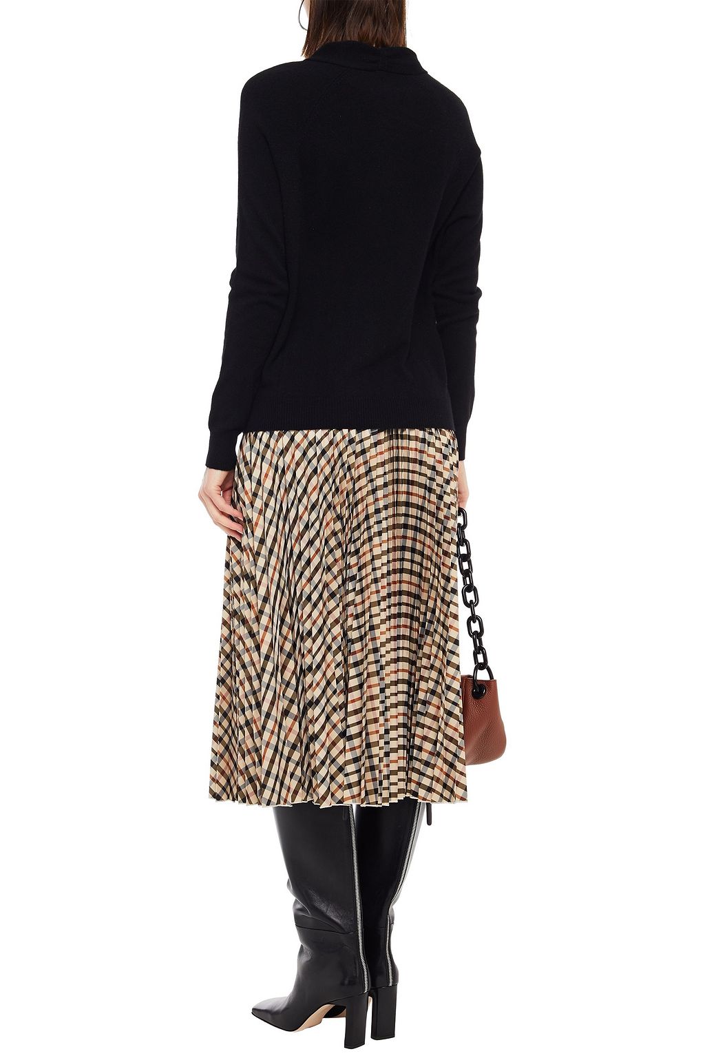 AUTUMN CASHMERE ツイスト入り カットアウト カシミヤ セーター