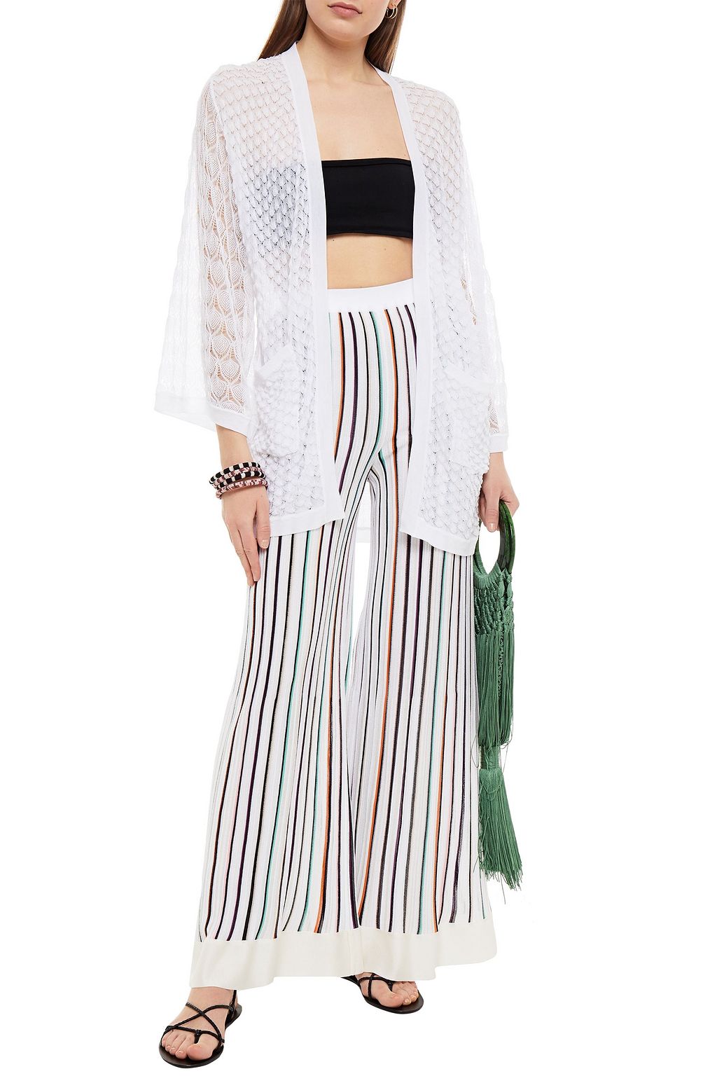 MISSONI Crochet-knit cotton cardigan