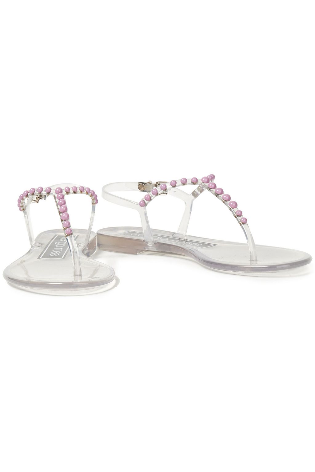SERGIO ROSSI Embellished PVC sandals