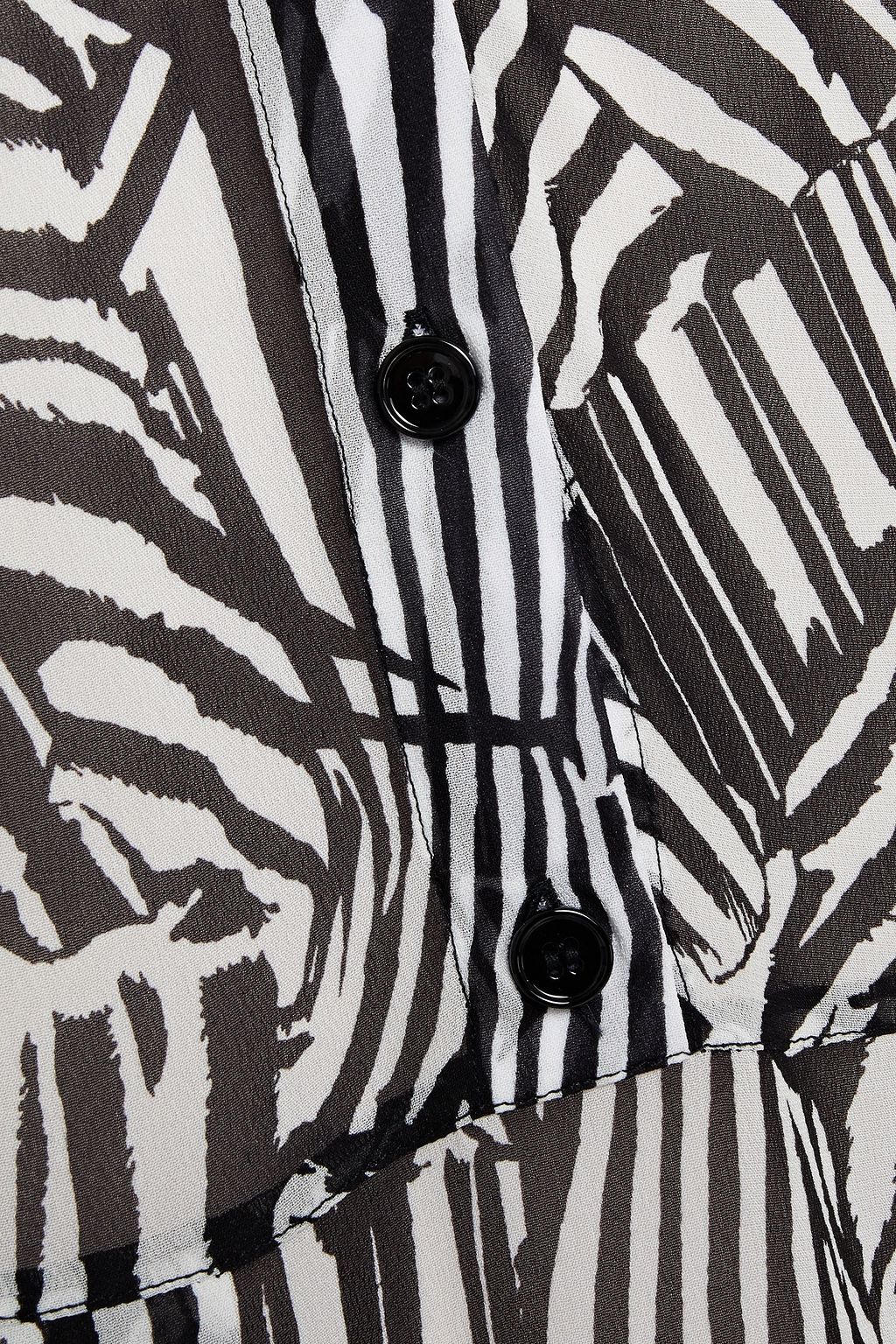 MISSONI Maxikleid aus Crêpe de Chine mit Zebraprint