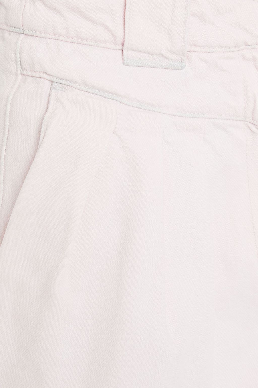 IRO Senti pleated denim mini skirt