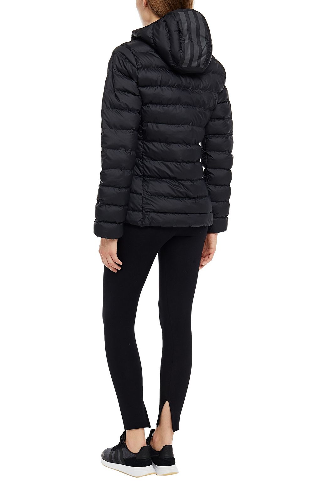 ADIDAS Quilted shell hooded jacket
