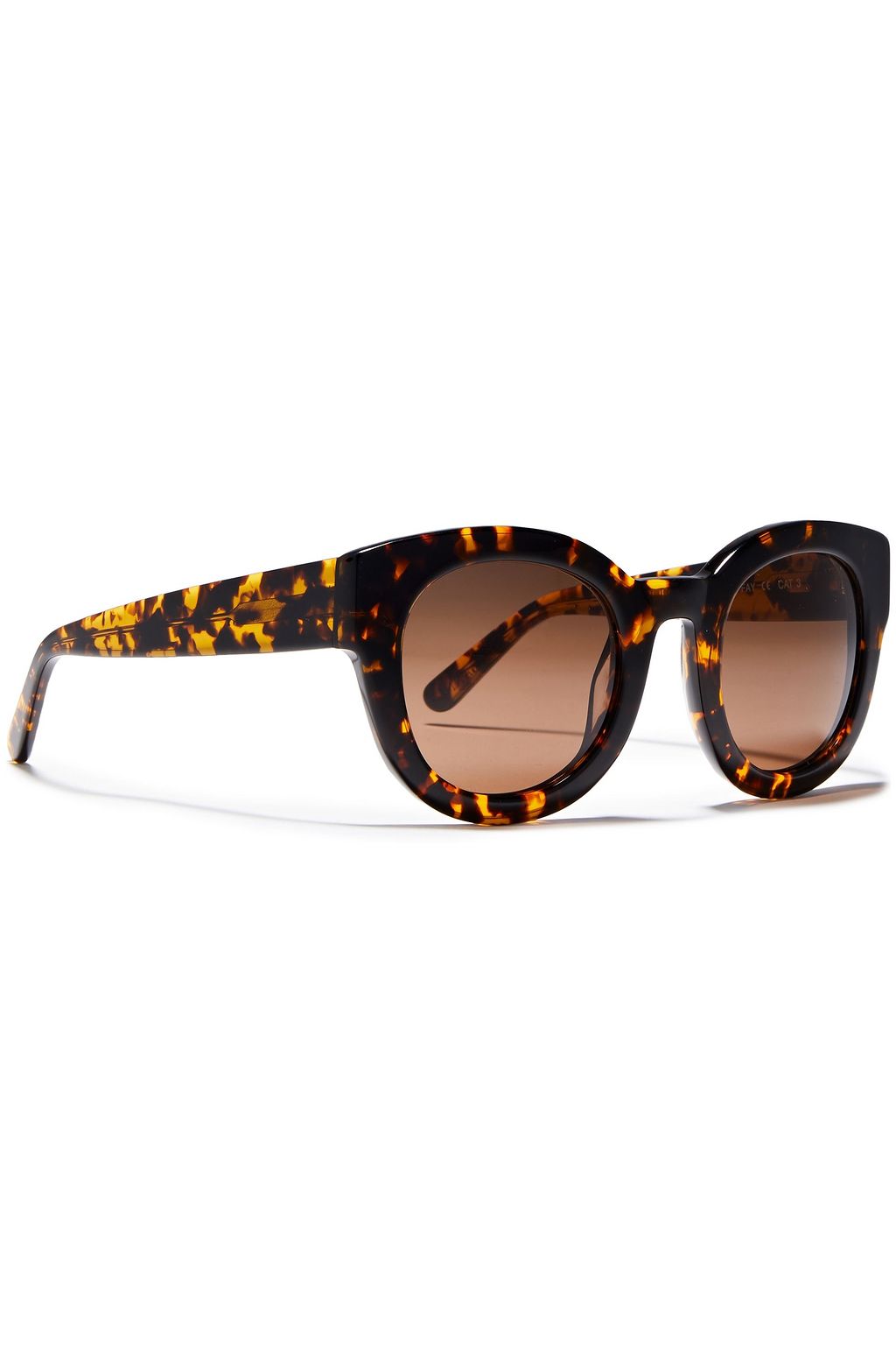 GANNI Round-frame acetate sunglasses
