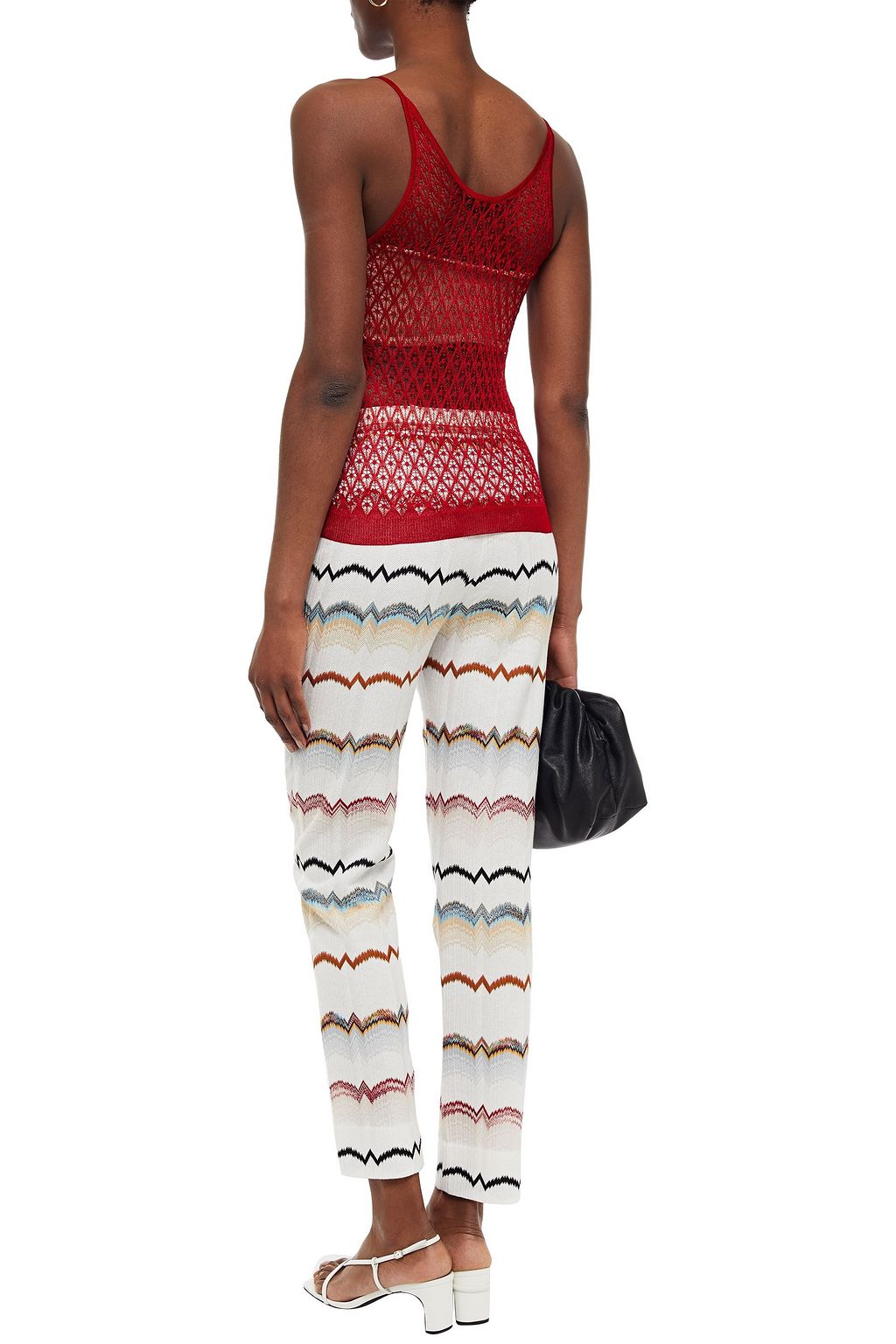MISSONI Crochet-knit silk tank