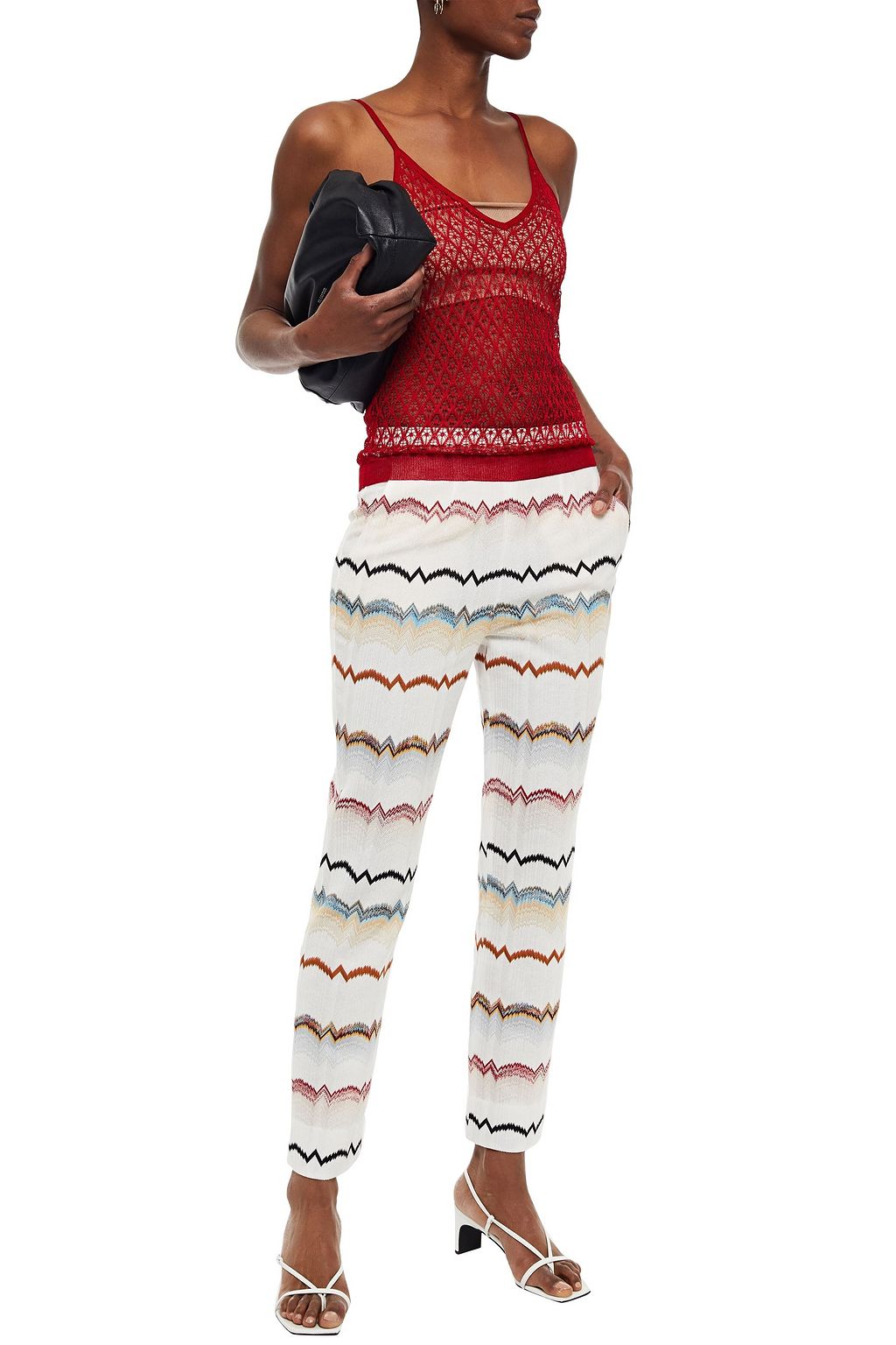 MISSONI Crochet-knit silk tank