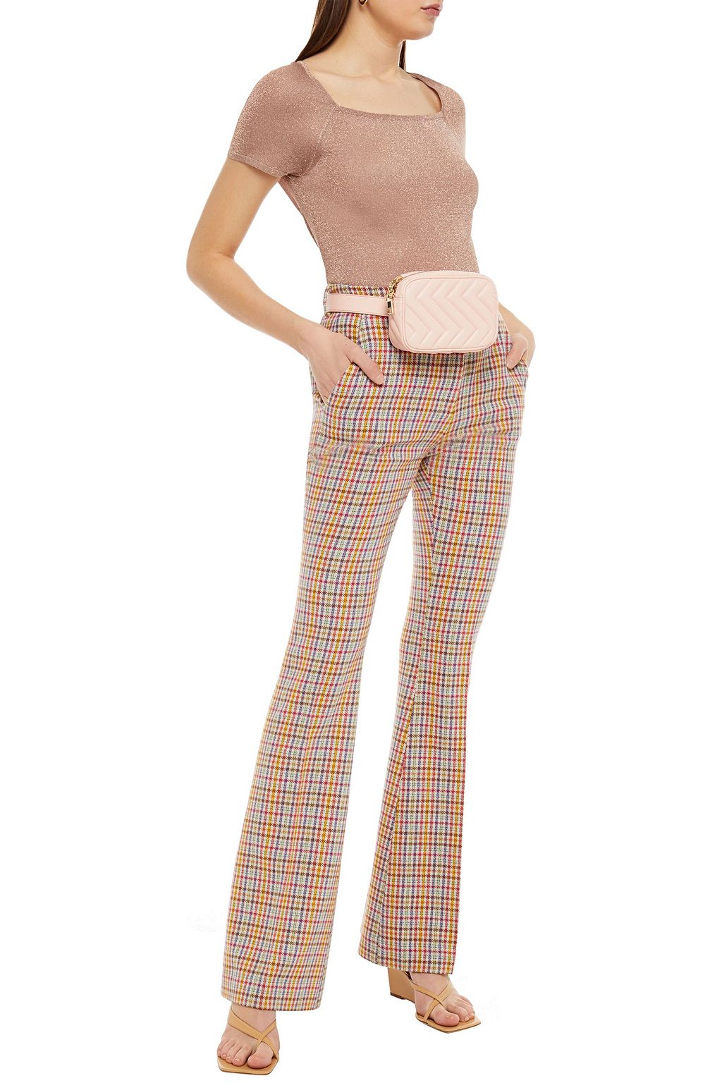 MISSONI Metallic crochet-knit top