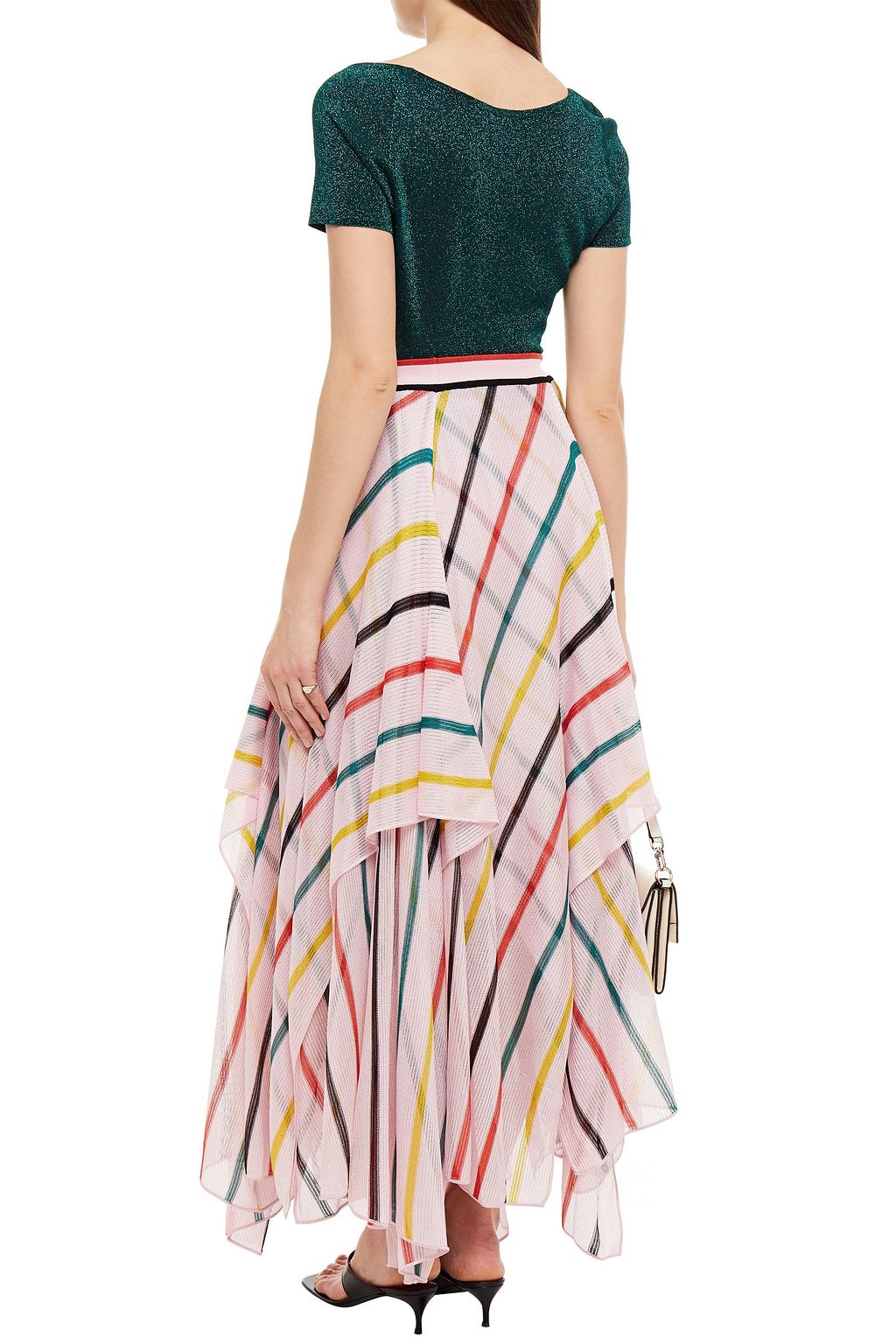 MISSONI Metallic crochet-knit top