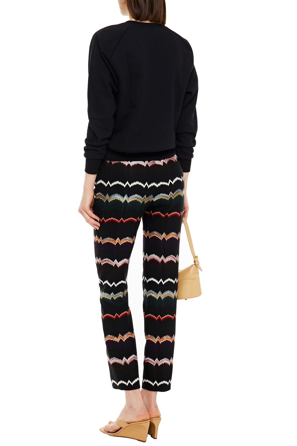 MISSONI Embroidered French cotton-terry sweatshirt