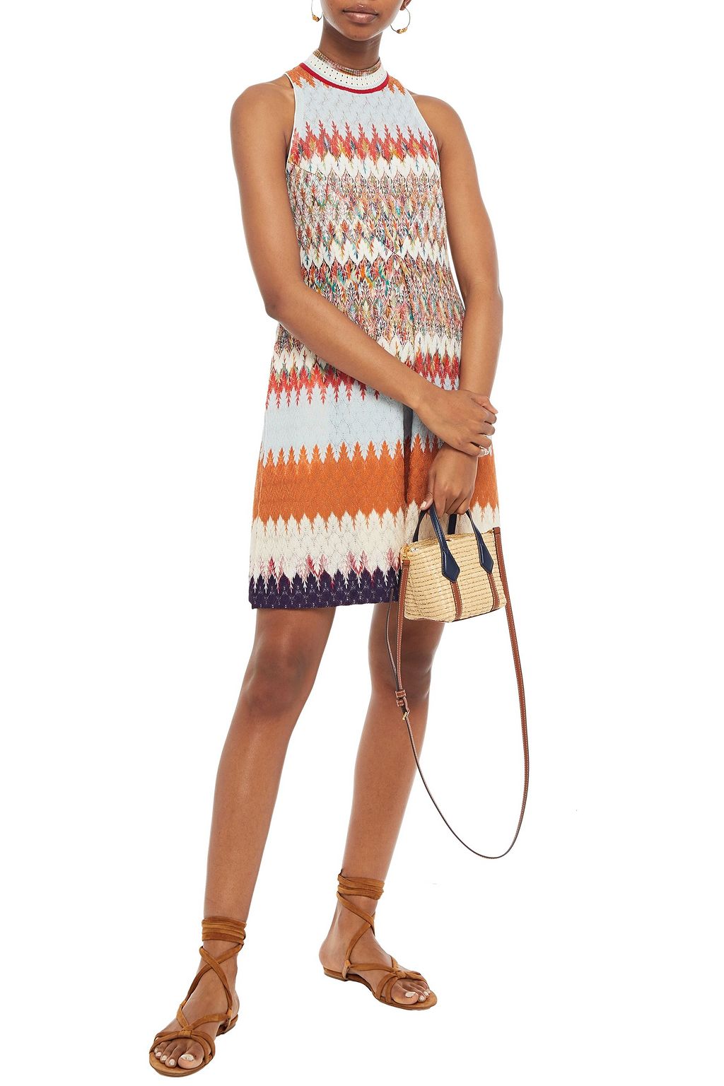 MISSONI Crochet-knit playsuit