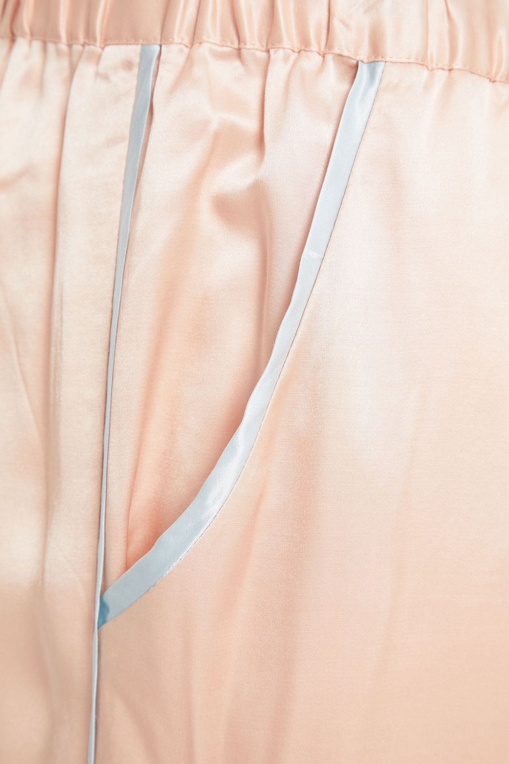 MORGAN LANE Petal cropped satin pajama pants