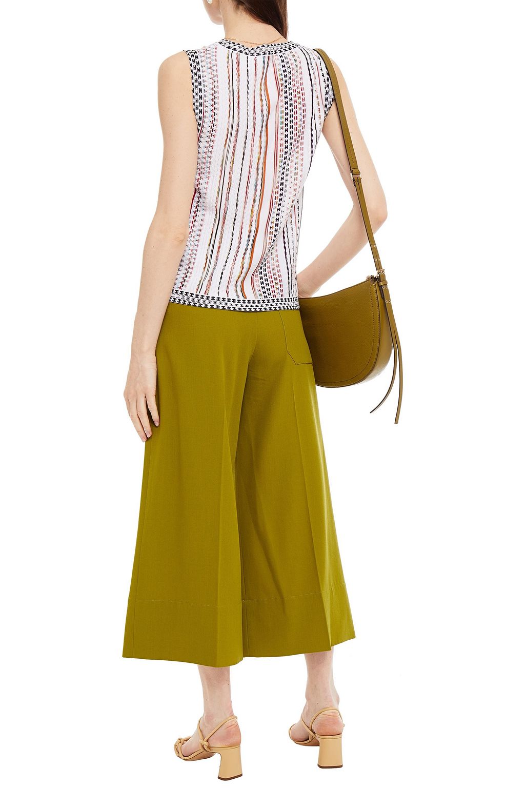 MISSONI Crochet-knit cotton-blend tank