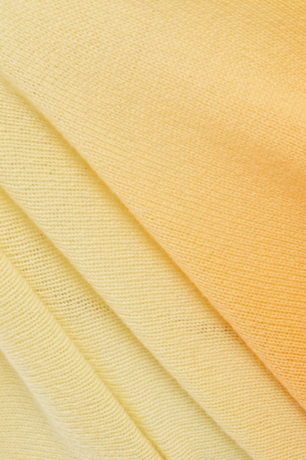 CHARLI Camomile dégradé cashmere sweater