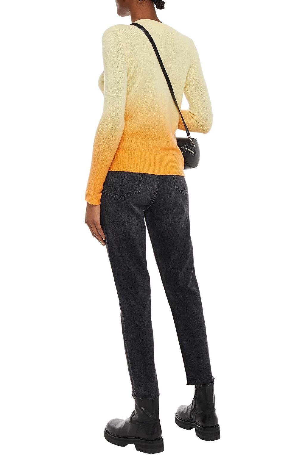 CHARLI Camomile dégradé cashmere sweater