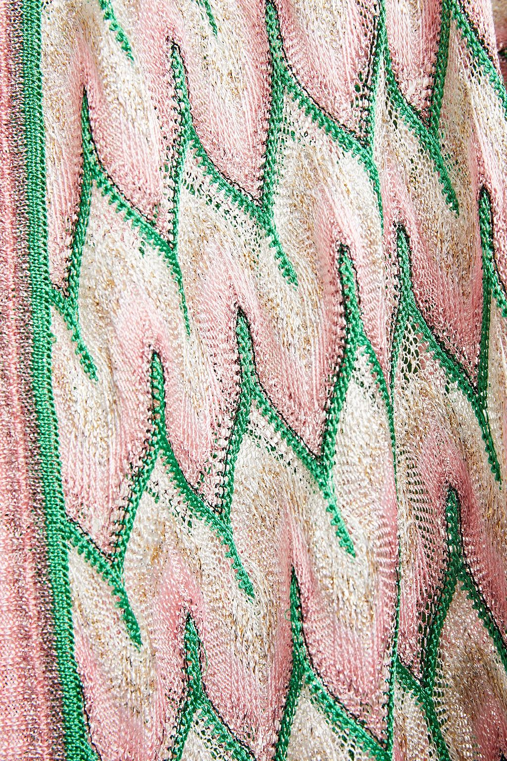 MISSONI Metallic crochet-knit cardigan