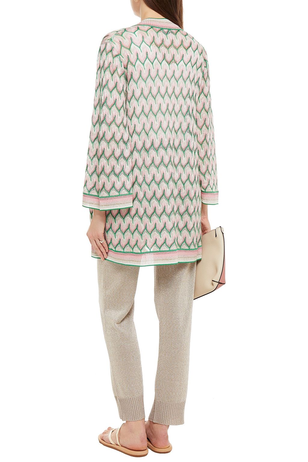 MISSONI Metallic crochet-knit cardigan