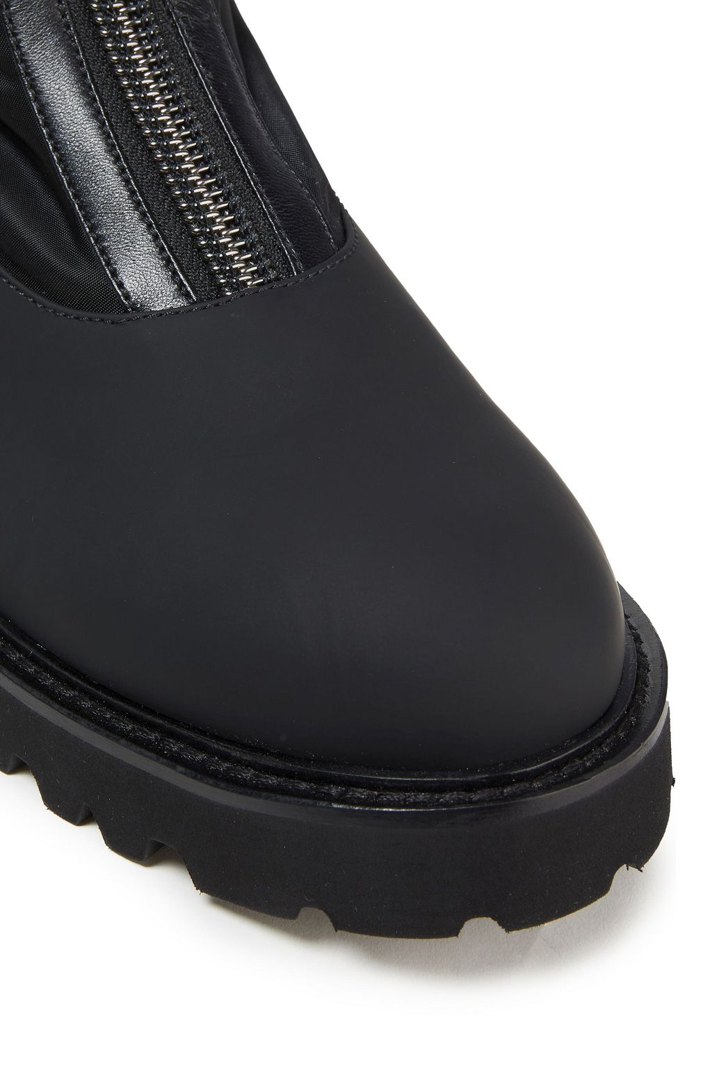 MALONE SOULIERS Tatum leather-trimmed shell ankle boots