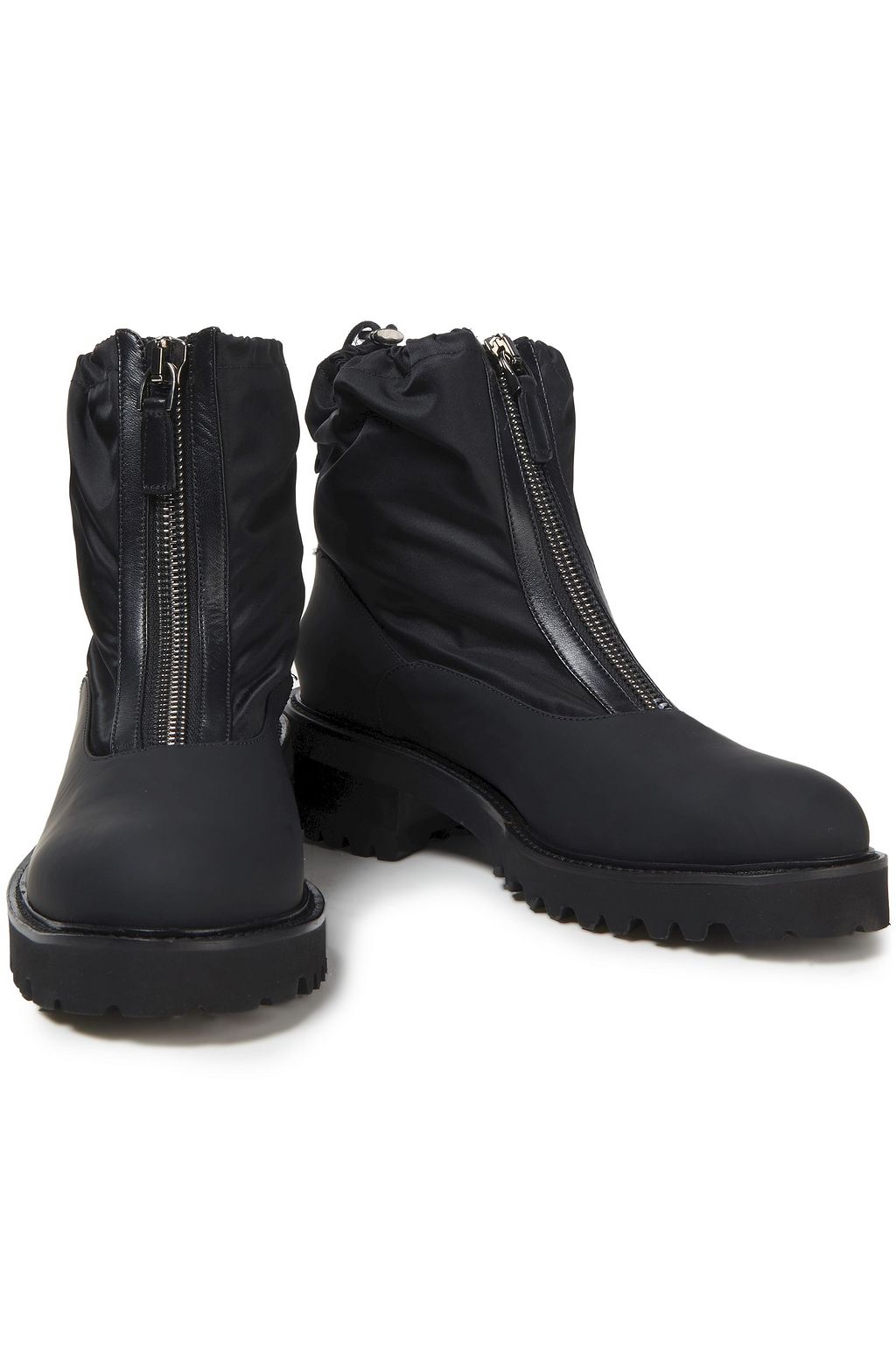 MALONE SOULIERS Tatum leather-trimmed shell ankle boots