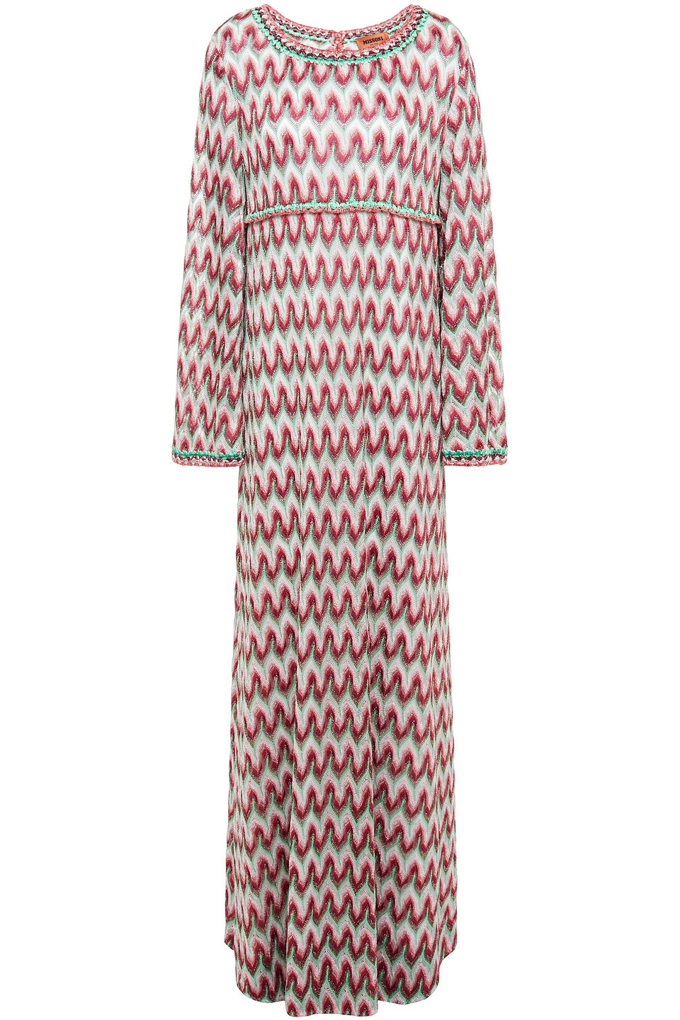Missoni Woman Metallic Crochet-knit Maxi Dress Red Size 44