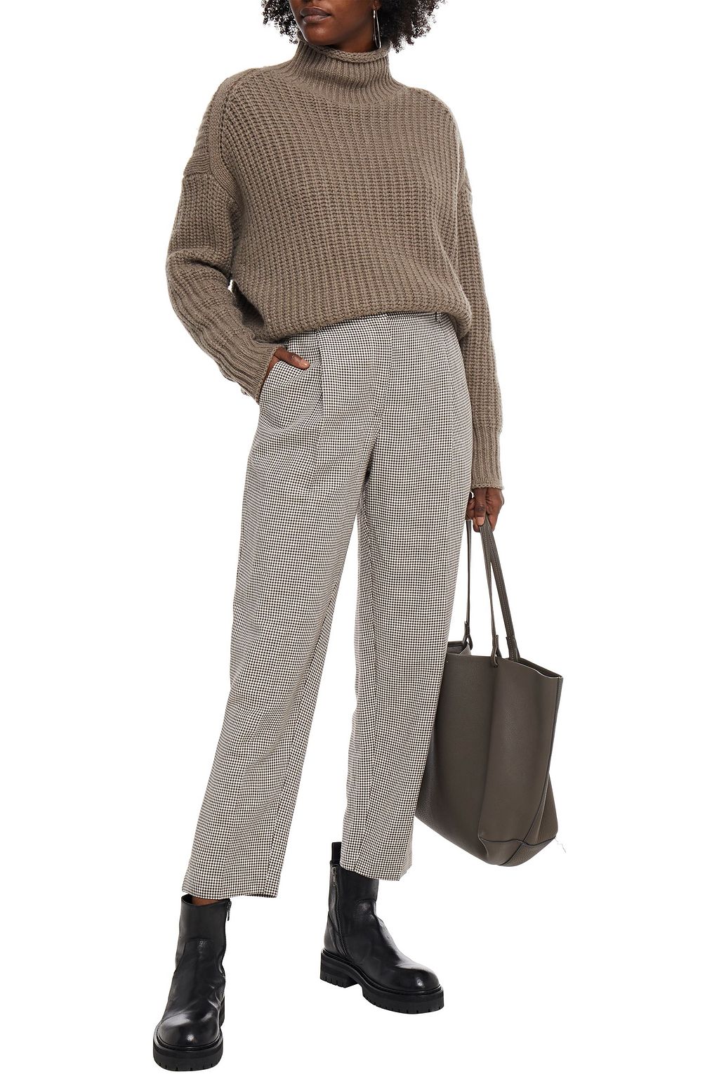 REMAIN BIRGER CHRISTENSEN Paris pleated jacquard tapered pants