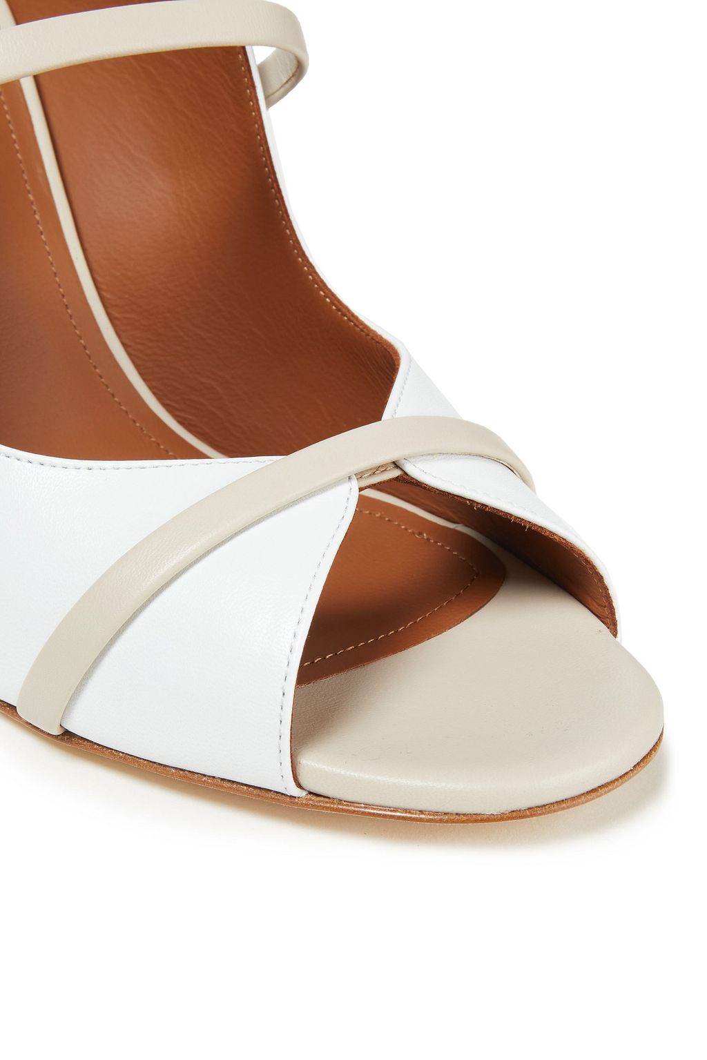 MALONE SOULIERS Norah two-tone leather mules