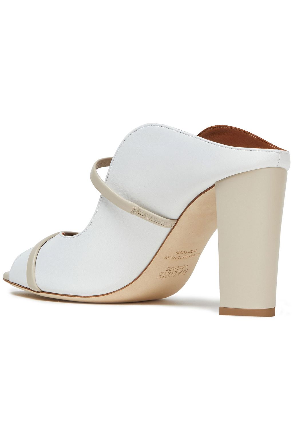 MALONE SOULIERS Norah two-tone leather mules