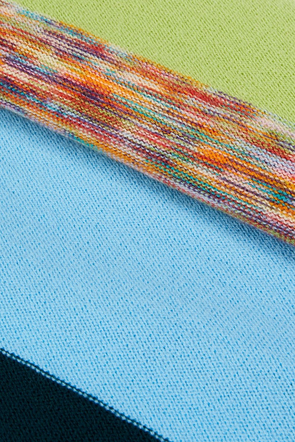 MISSONI Intarsia wool scarf