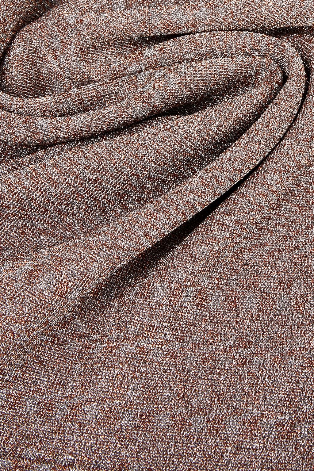 MISSONI Metallic knitted scarf