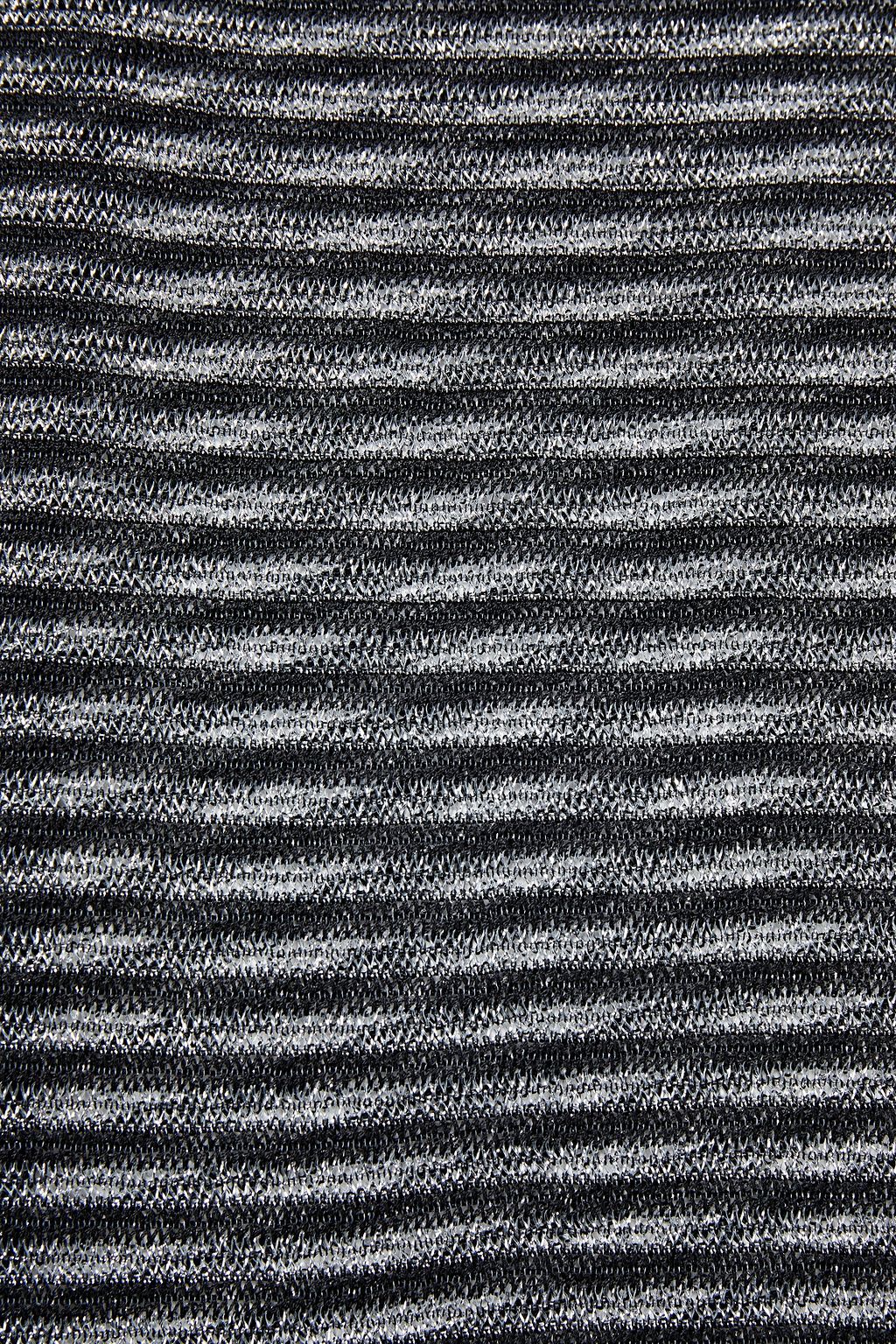 MISSONI Metallic intarsia-knit scarf