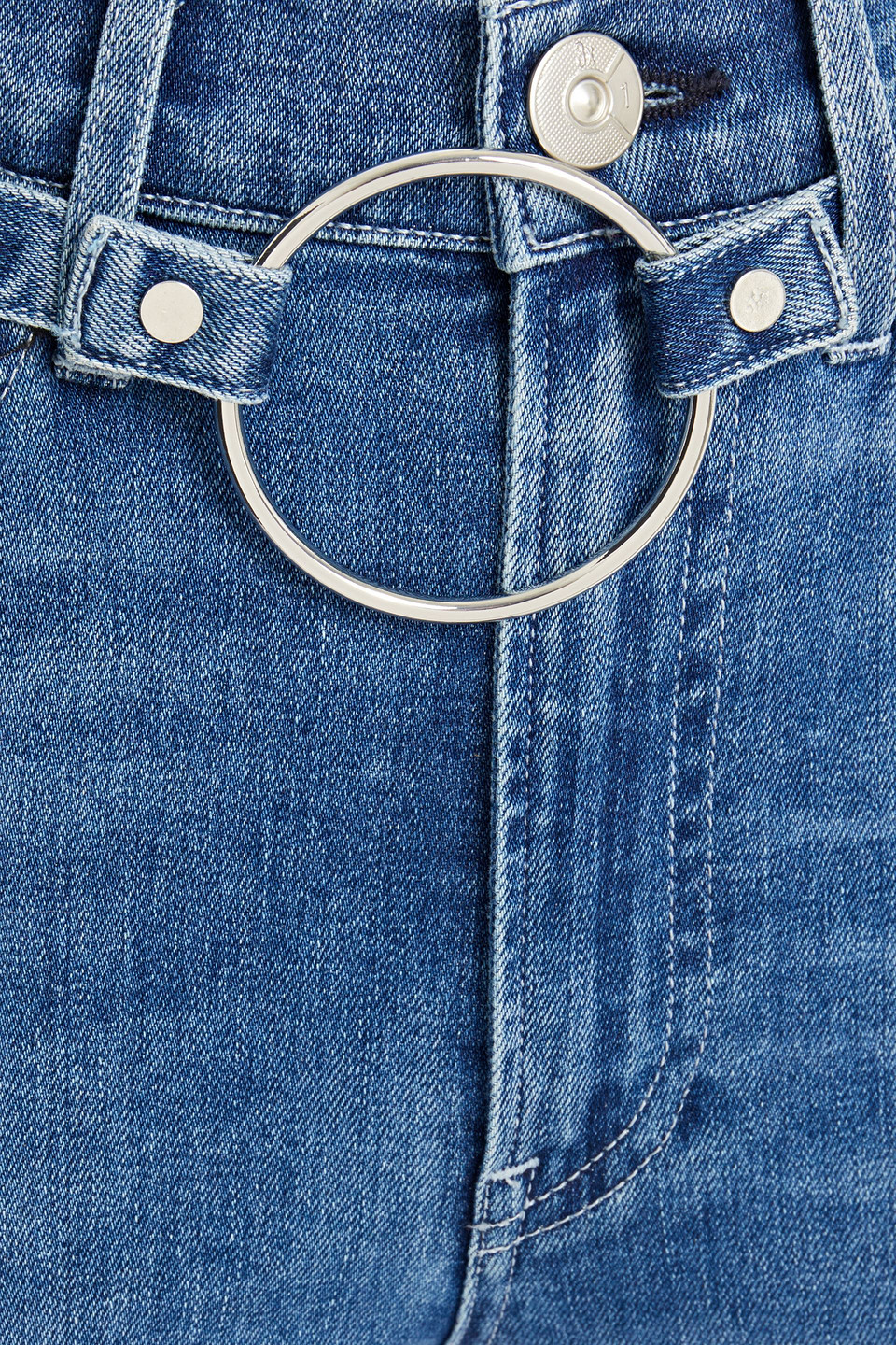 3x1 Tessa Belted High-rise Skinny Jeans In Blue